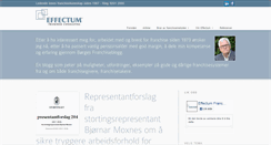 Desktop Screenshot of effectum.no